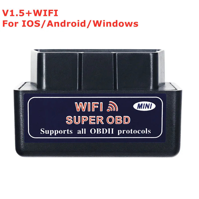 Mini ELM327 OBD2 Bluetooth & WiFi Scanner for Android iOS - Car Diagnostic Code Reader