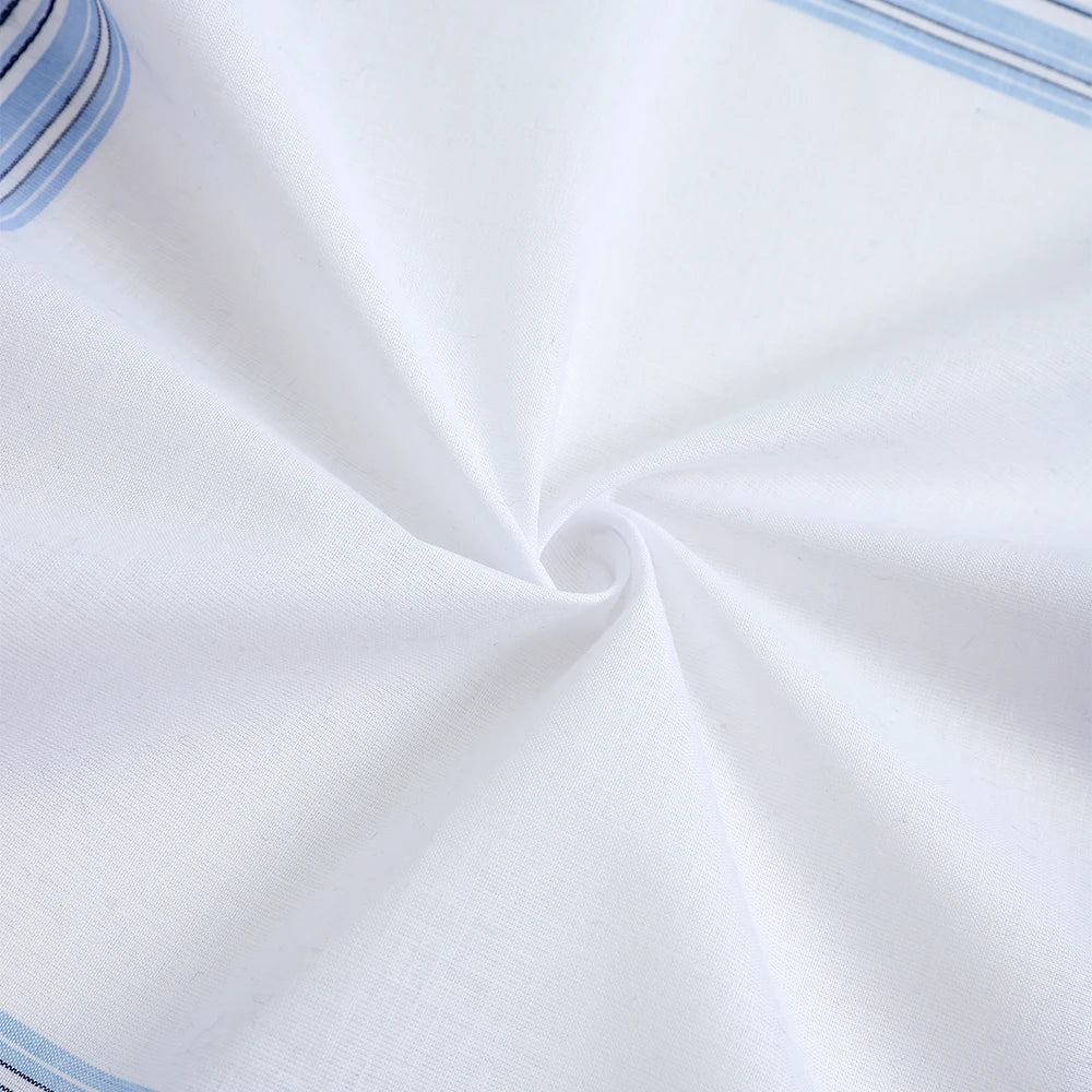 12-Pack Men's Pure Cotton Pocket Handkerchiefs, 17 in (43 cm) Square, Soft Sweat-Wiping Groom Gift