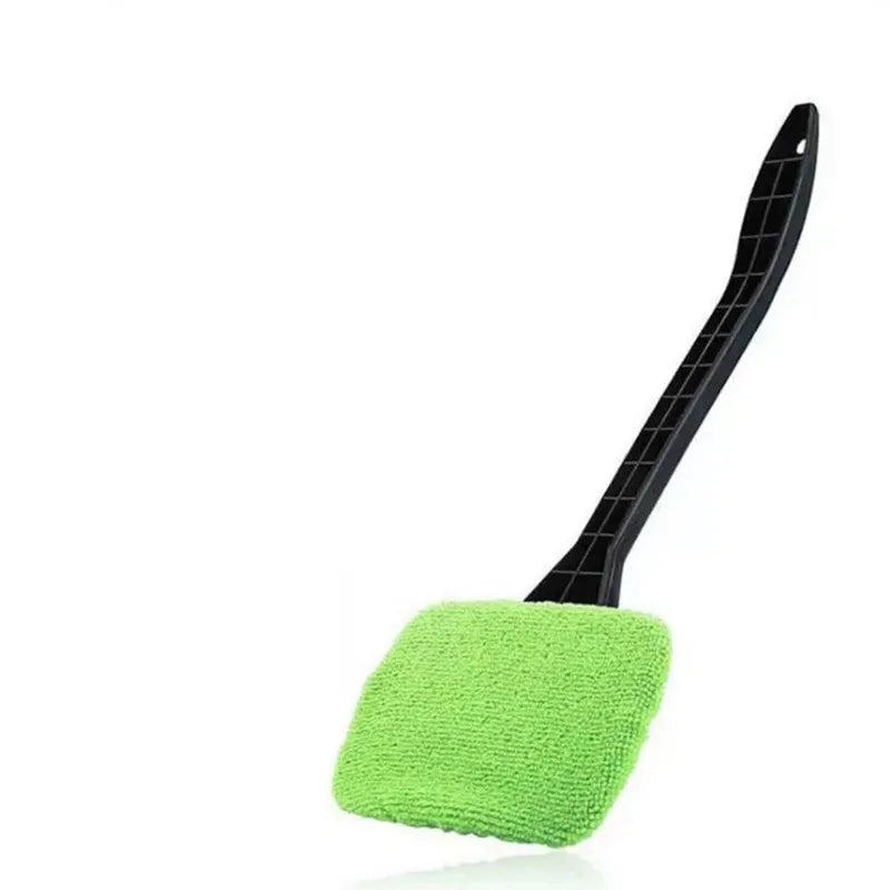 Universal Car Window Cleaning Brush with 3D Cartoon Sticker, Microfiber Windshield Cleaner – 13.4in (35 cm) Handle