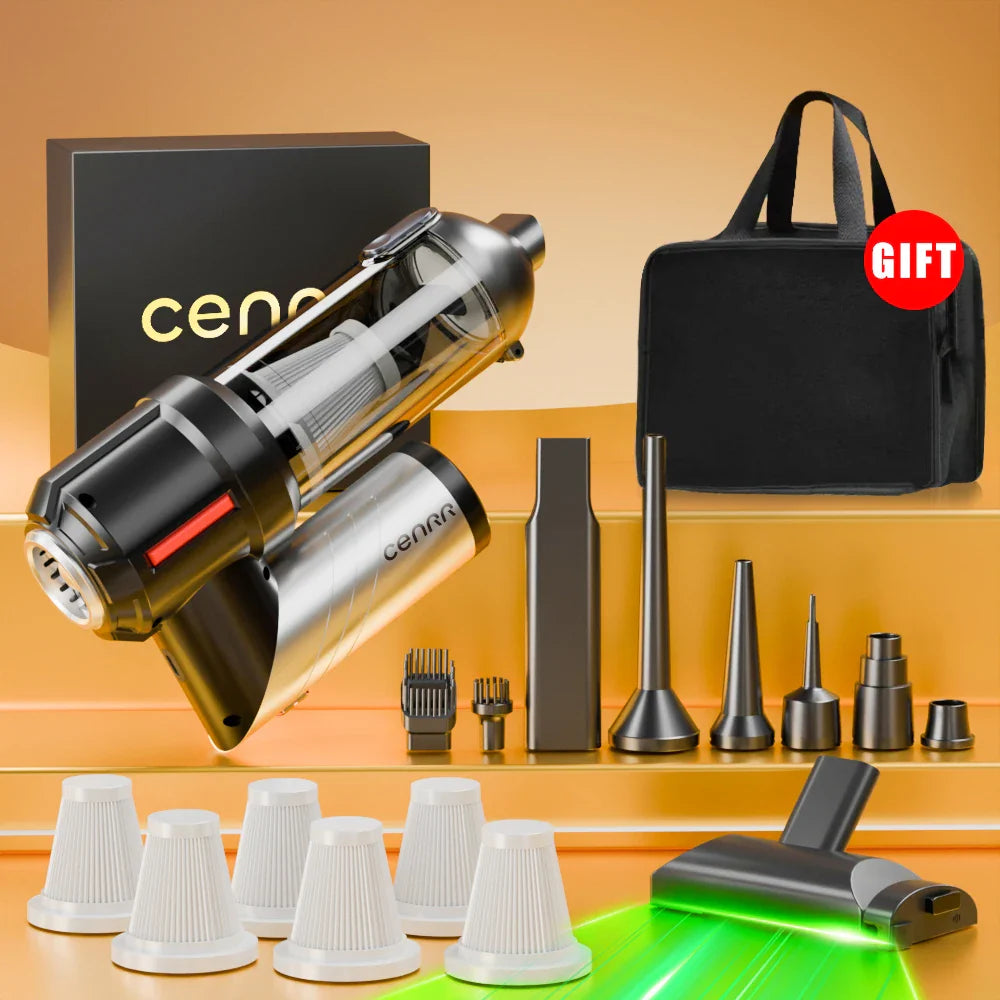 Mini Cordless Car Vacuum Cleaner 998000PA Handheld Portable USB-C Powerful Blower for Home and Vehicle