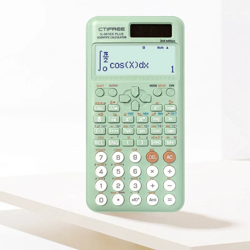 Scientific Calculator — Matrix & Equation Solver, Complex Number Function Calculator, 12-Digit Dual-Power for Office & Finance