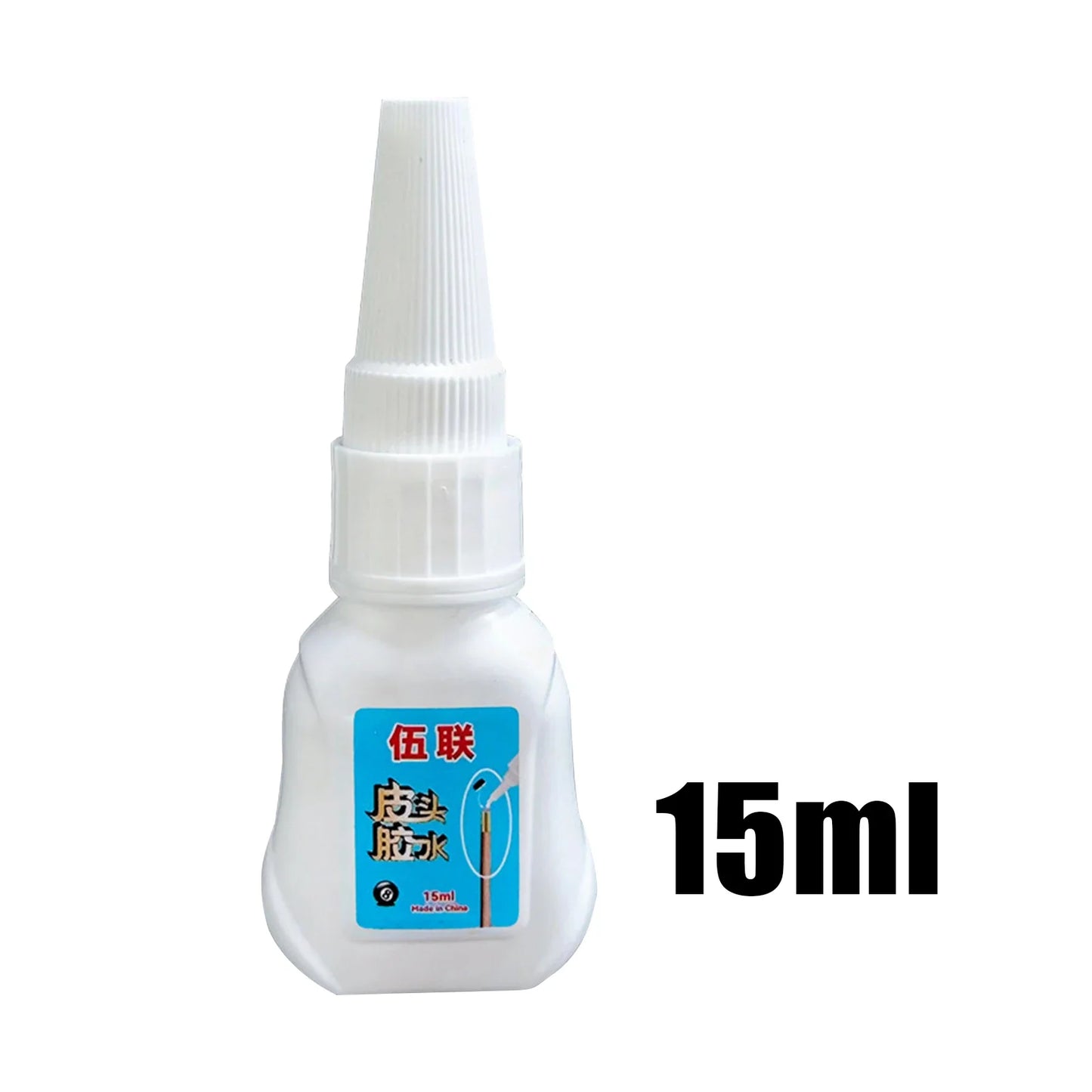 Pool Cue Tip Glue — Billiard Cue Repair Adhesive for Leather & Wood Tips, 10 g