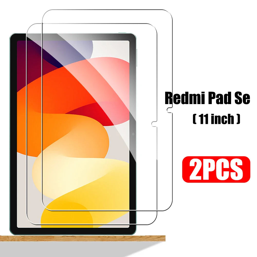 2-Pack 11-Inch Tempered Glass Screen Protector for Redmi Pad SE — Scratch-Proof Tablet Protector