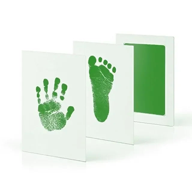 Inkless Baby Handprint & Footprint Kit — Newborn Keepsake (0–6 Months) DIY Photo Frame Imprint Set with Cards