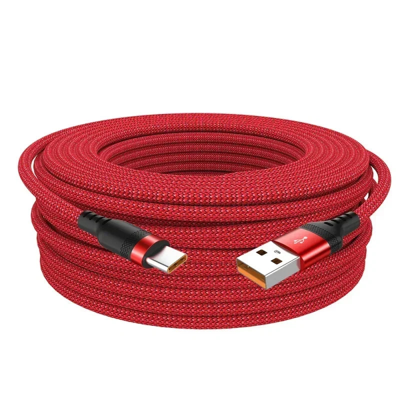6A USB-A to USB-C PD Fast Charging Cable — 1m/2m/3m/5m Nylon Braided, Quick Charge