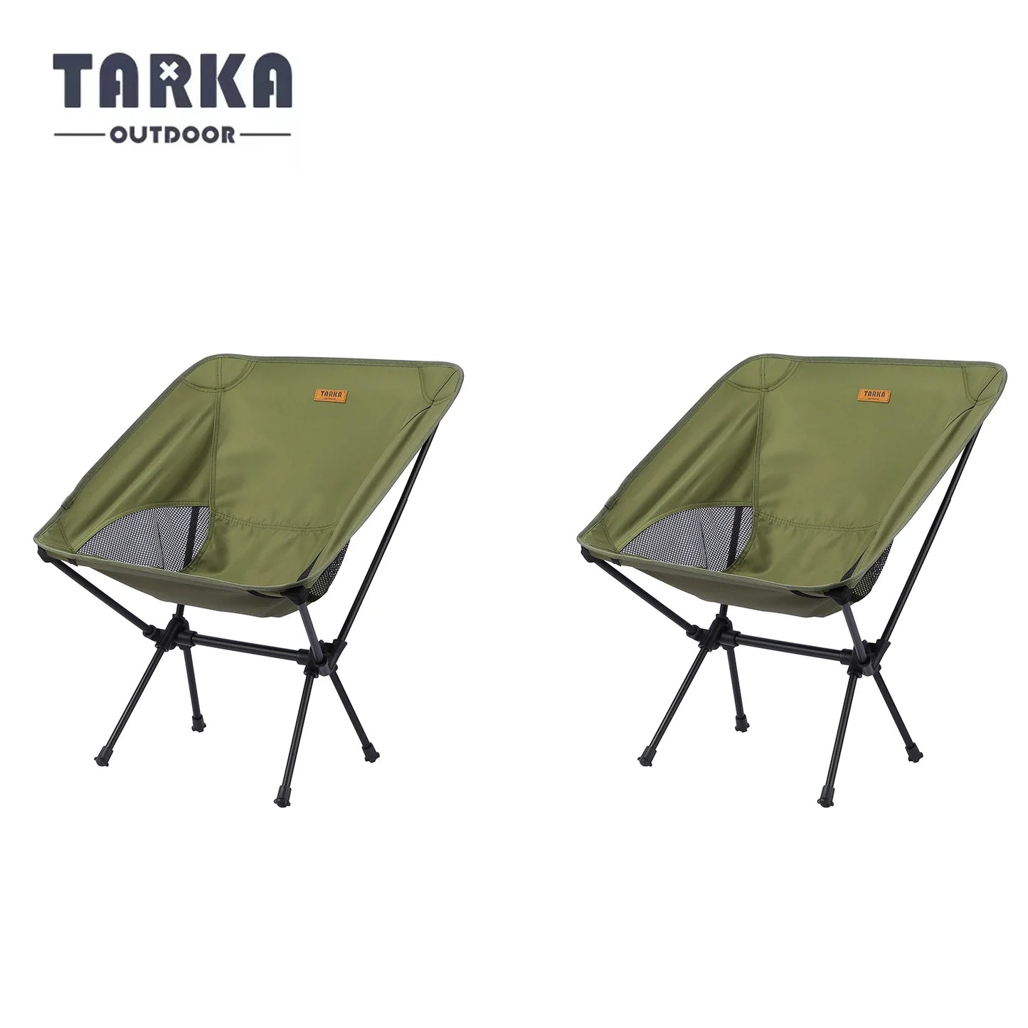 2-Pack Foldable Camping Chairs Lightweight Portable Folding Chairs for Backpacking, Travel, Fishing, Garden & Balcony