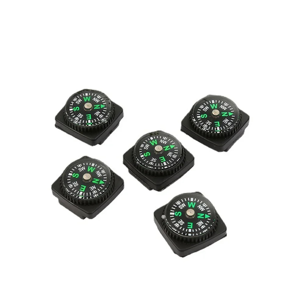 Mini Button Compass for Watch Strap – Portable Survival Navigation for Hiking & Camping (5 or 10-Pack)