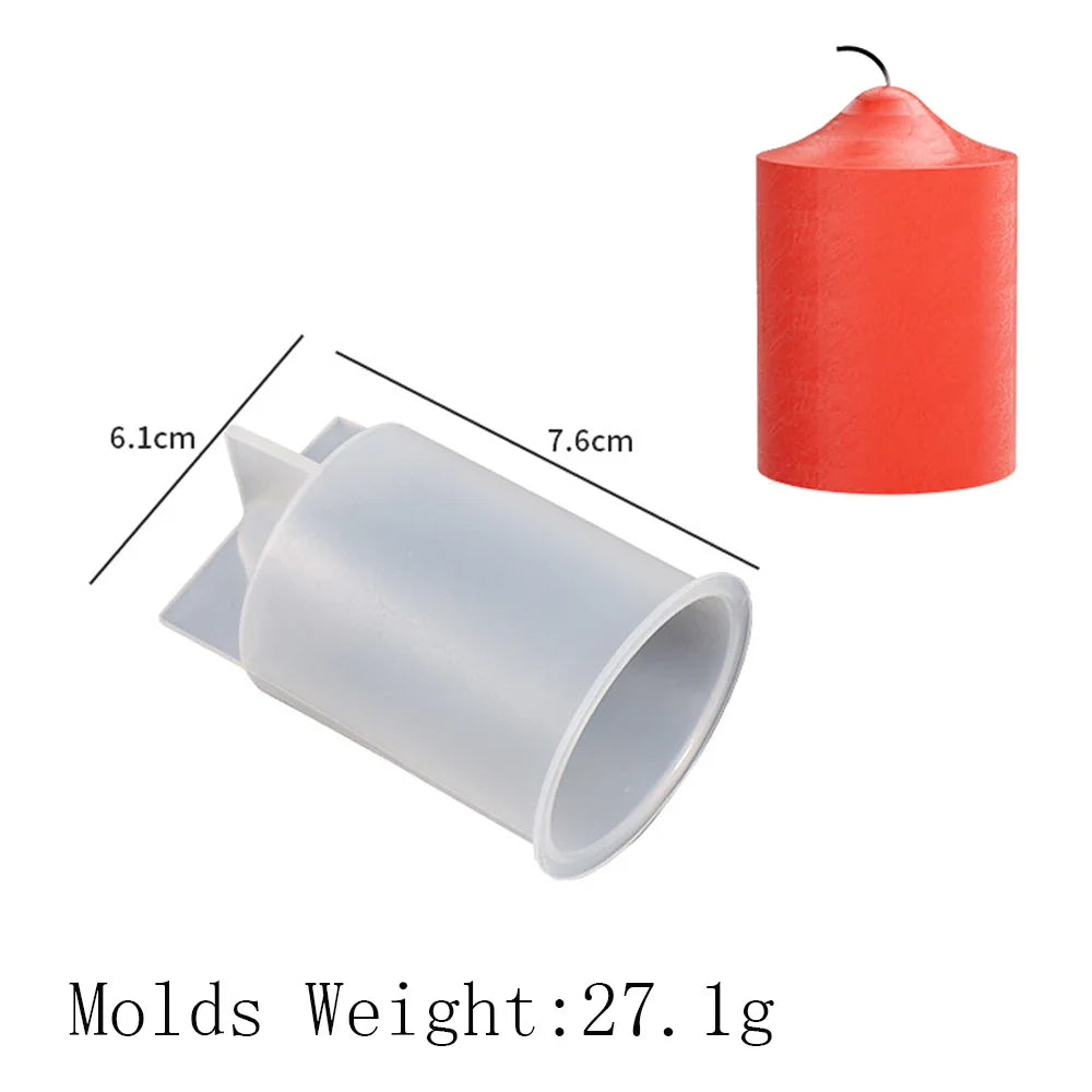 3D Vertebra Cylinder Silicone Candle Mold — DIY Plaster & Epoxy Resin Craft Mold for Wedding & Home Decor