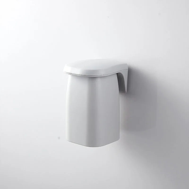 1-4 Pack Japanese Minimalist Magnetic Wall Mounted Toothbrush and Mouthwash Cup Holder