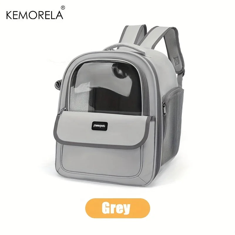 Transparent Bubble Pet Backpack Carrier for Cats & Small Dogs - Breathable Outdoor Capsule Carrier