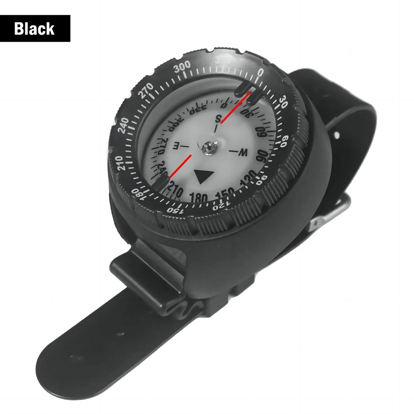 Digital Underwater Diving Compass Wristwatch 50m Waterproof Luminous Scuba Navigator