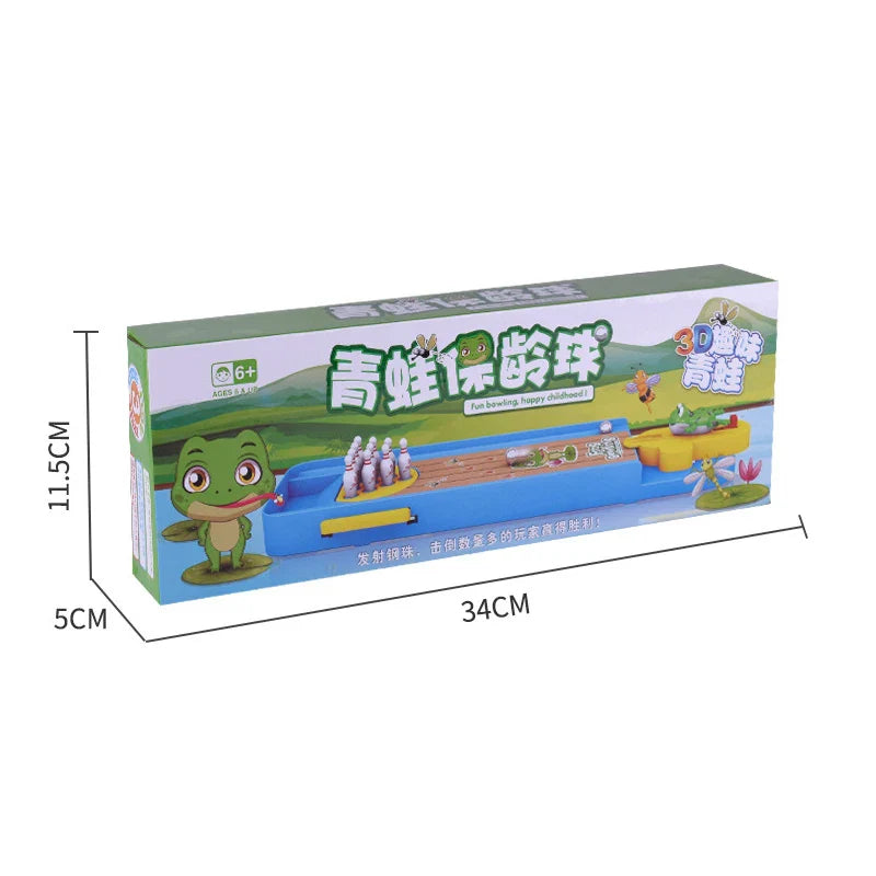 Mini Desktop Bowling Game - Tabletop Bowling Toy for Kids & Families, Indoor Interactive Educational Game