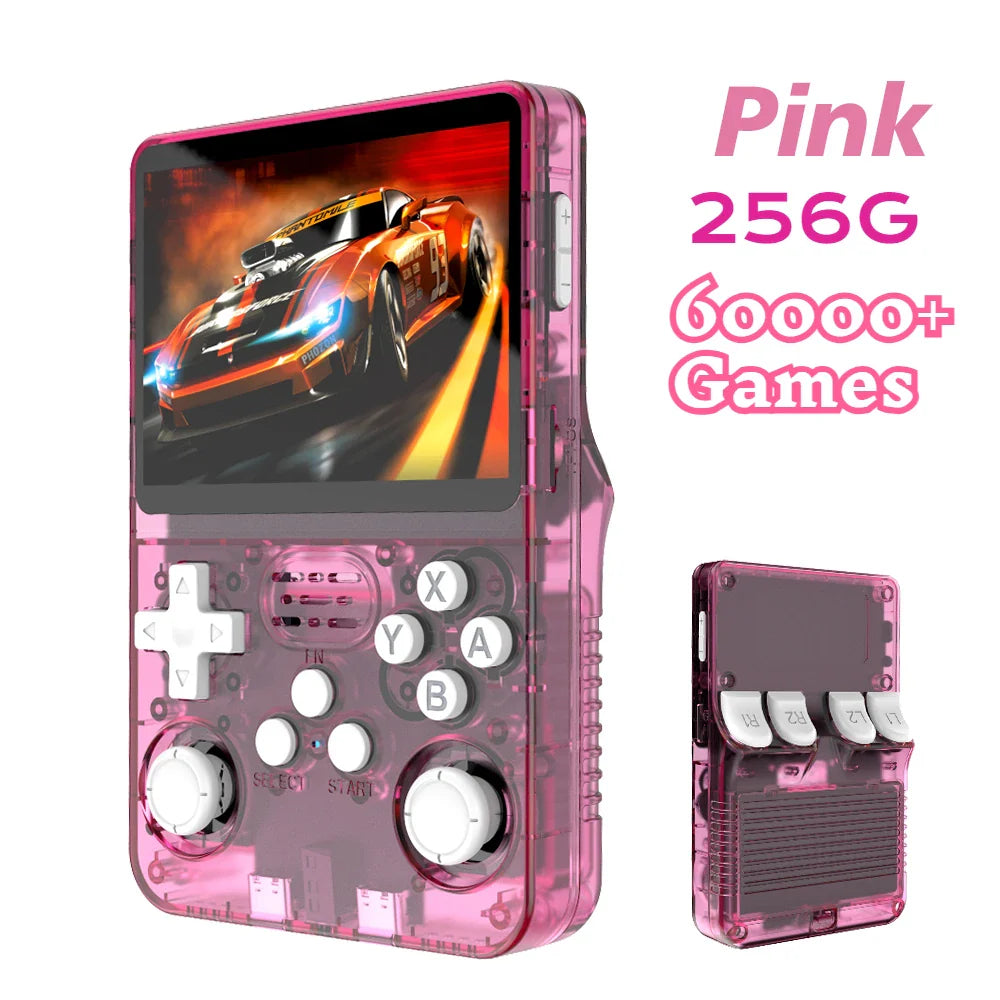 Retro Handheld Game Console 3.5-Inch (8.9 cm) IPS Screen 64/128/256GB Portable Pocket Game Player Kids Retro Gaming Gift