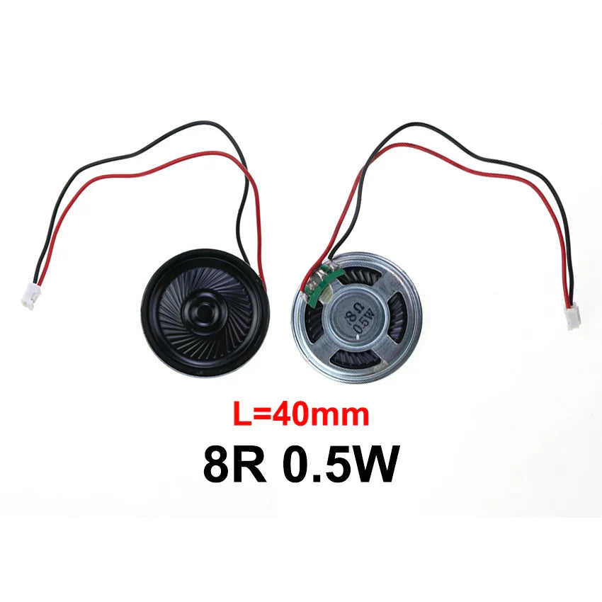 8Ω 0.5W Mini Ultra-Thin Horn Speaker 20–57mm (0.79–2.24in) with P2.0 Terminal Wire