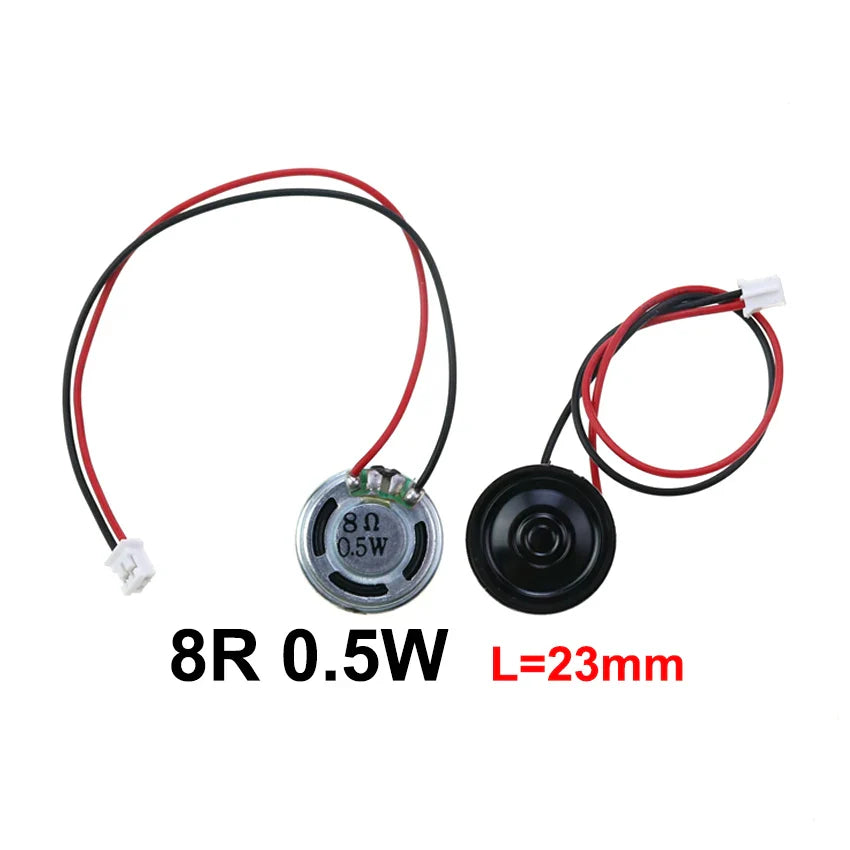8Ω 0.5W Mini Ultra-Thin Horn Speaker 20–57mm (0.79–2.24in) with P2.0 Terminal Wire