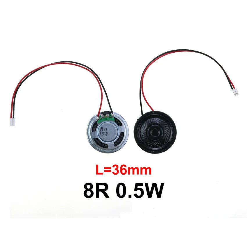 8Ω 0.5W Mini Ultra-Thin Horn Speaker 20–57mm (0.79–2.24in) with P2.0 Terminal Wire