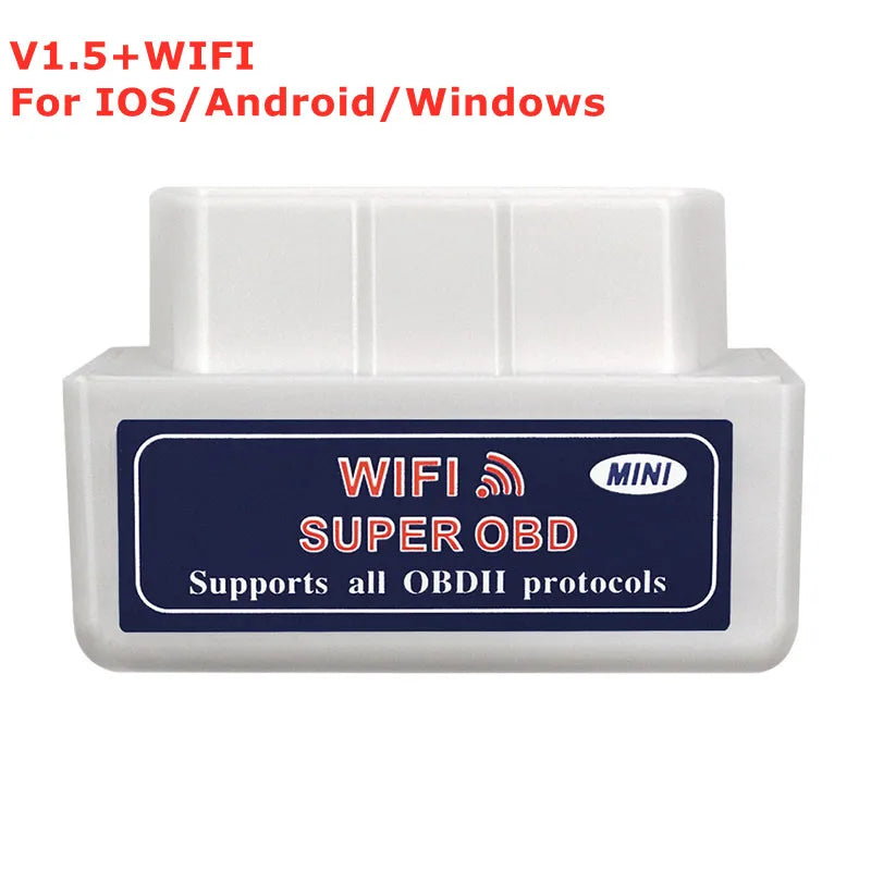 Mini ELM327 OBD2 Bluetooth & WiFi Scanner for Android iOS - Car Diagnostic Code Reader