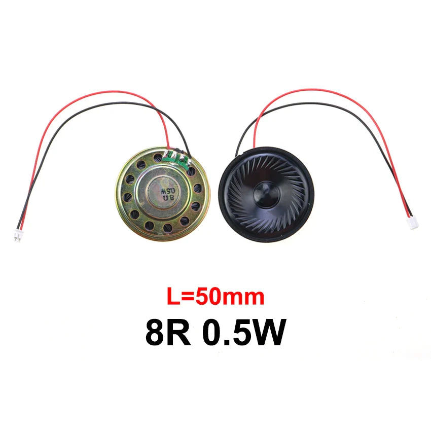 8Ω 0.5W Mini Ultra-Thin Horn Speaker 20–57mm (0.79–2.24in) with P2.0 Terminal Wire