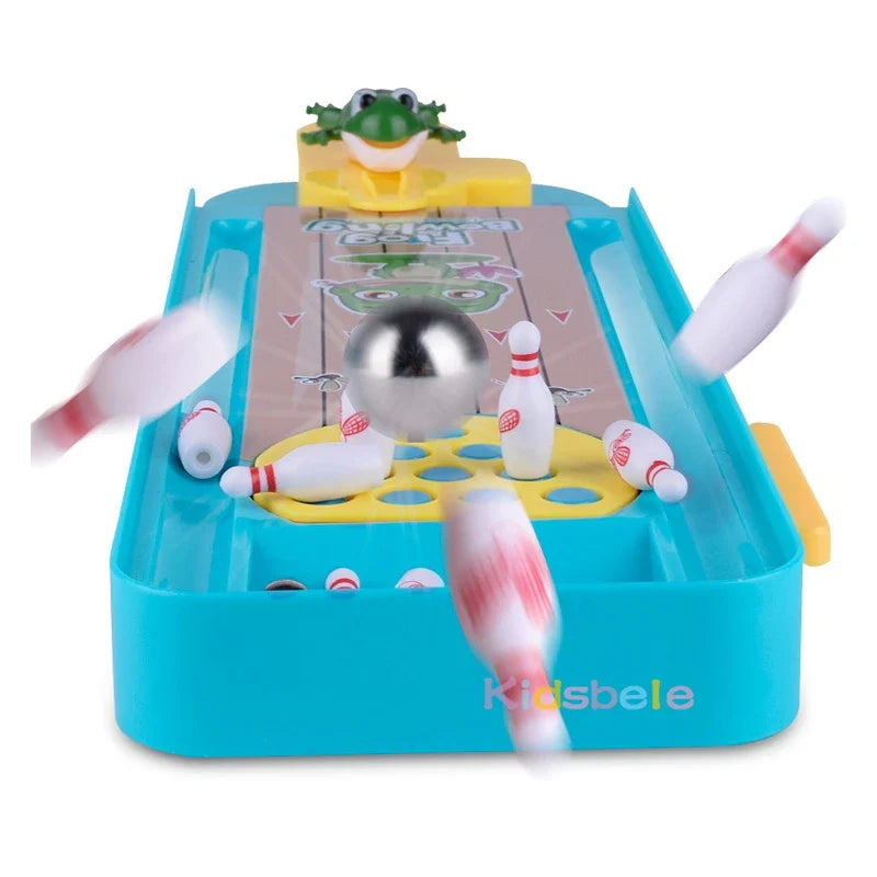 Mini Desktop Bowling Game - Tabletop Bowling Toy for Kids & Families, Indoor Interactive Educational Game