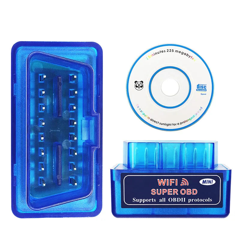 Mini ELM327 OBD2 Bluetooth & WiFi Scanner for Android iOS - Car Diagnostic Code Reader