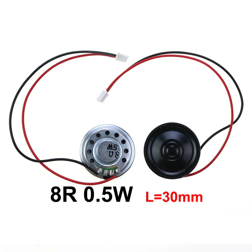 8Ω 0.5W Mini Ultra-Thin Horn Speaker 20–57mm (0.79–2.24in) with P2.0 Terminal Wire