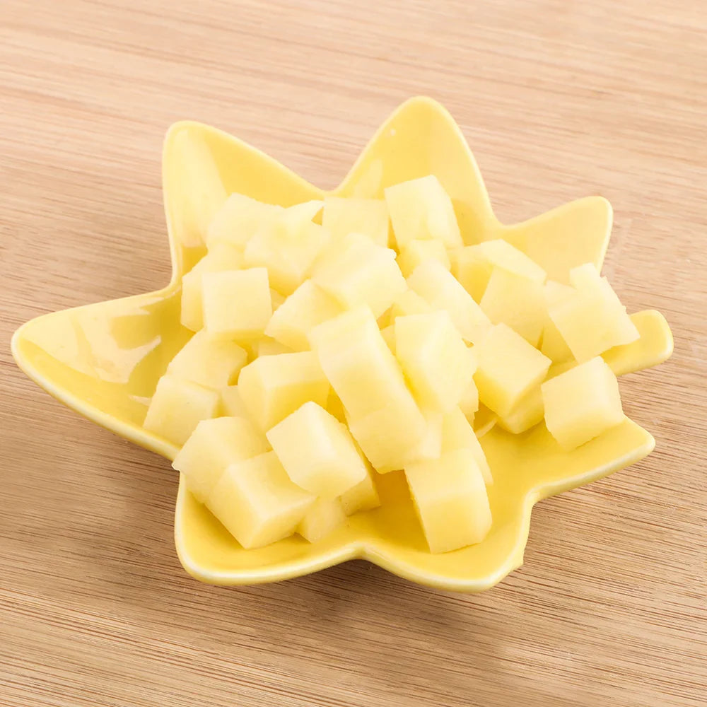 Multi-Function Stainless Steel 5-in-1 Fruit & Vegetable Slicer Cutter — Apple Corer, Pear Slicer & Potato Chip/Fries Maker