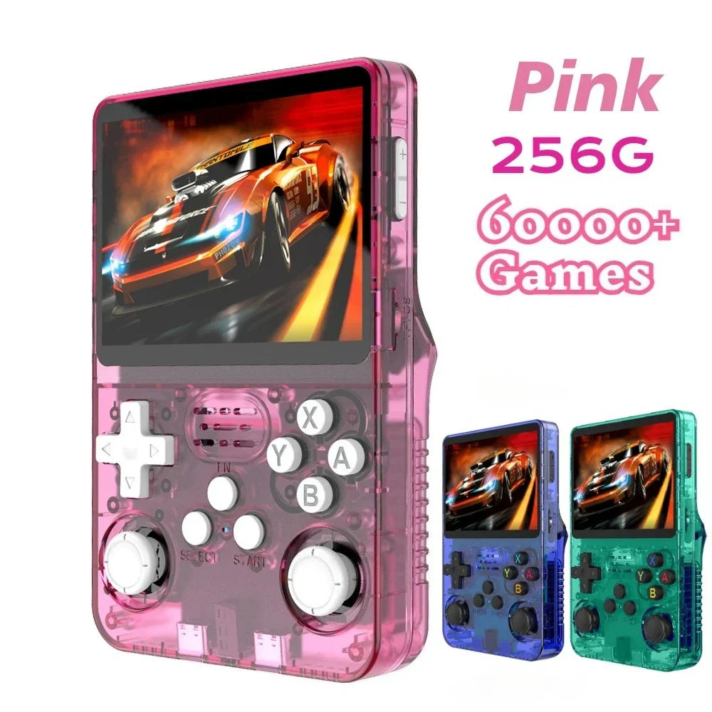 Retro Handheld Game Console 3.5-Inch (8.9 cm) IPS Screen 64/128/256GB Portable Pocket Game Player Kids Retro Gaming Gift