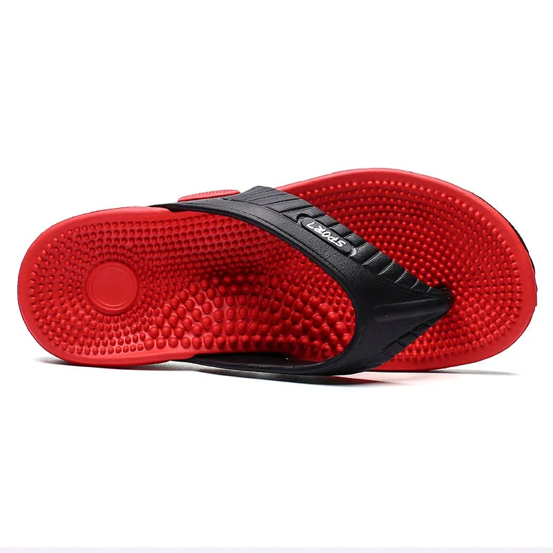 Men's Massage EVA Flip Flops – Breathable Beach Sandals, High Elasticity EVA Insoles, Sizes EU 40–46