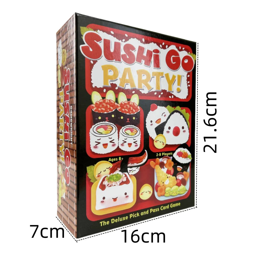 Family Sushi Card Game Party Deck — Fun Drafting Card Game for Gatherings & Holiday Gifts