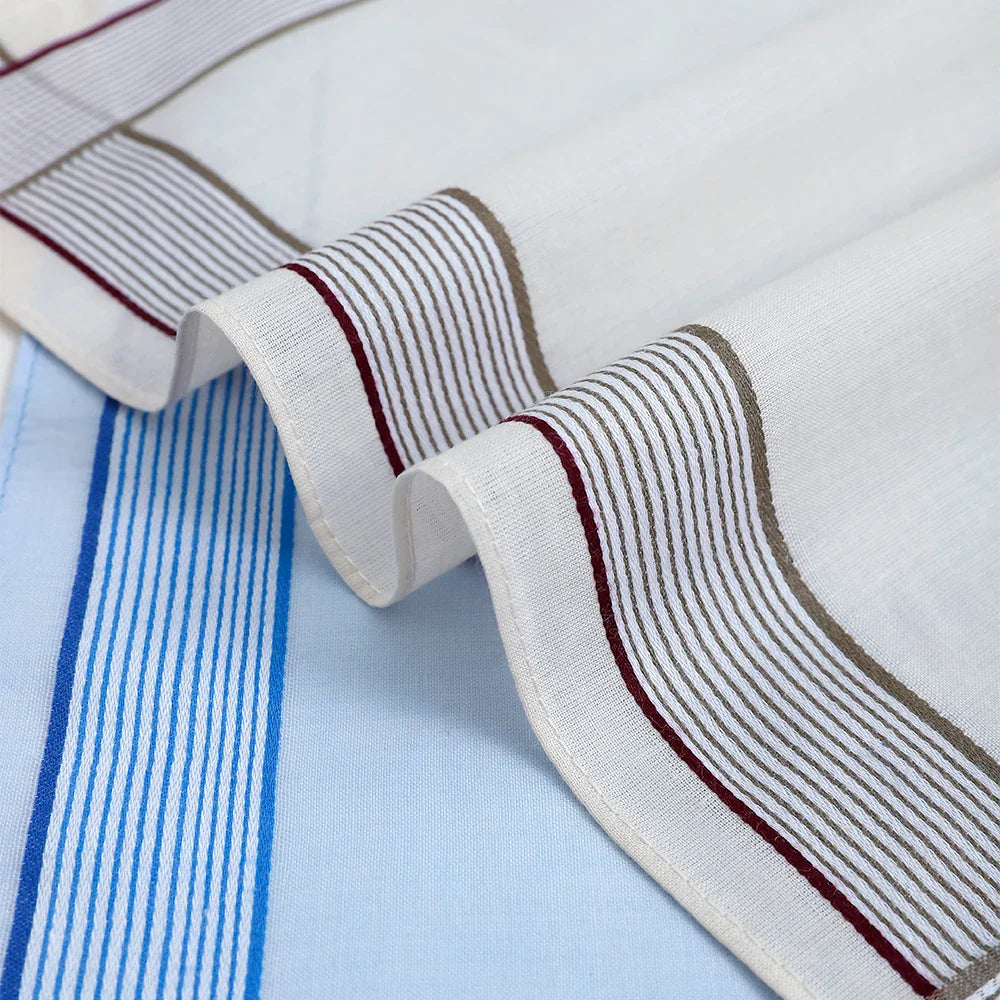 12-Pack Men's Pure Cotton Handkerchiefs Classic Plaid Pocket Squares for Suits & Wedding Favors