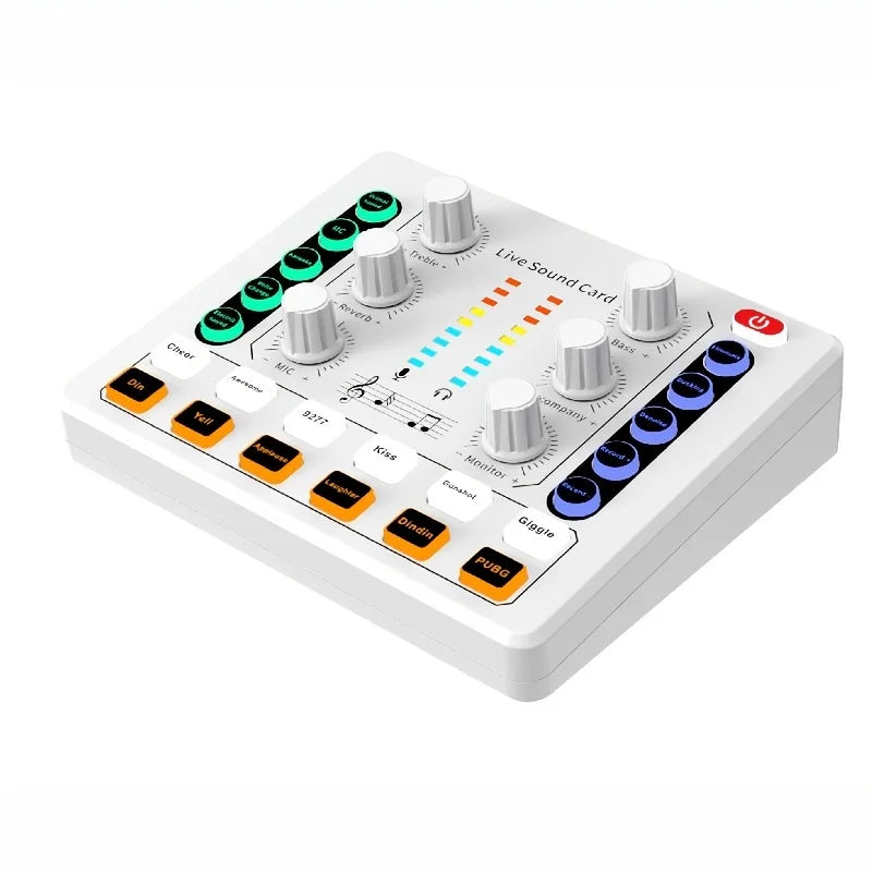 Portable All-in-One Podcast Audio Interface with Premium Mic Preamp and Sound Card