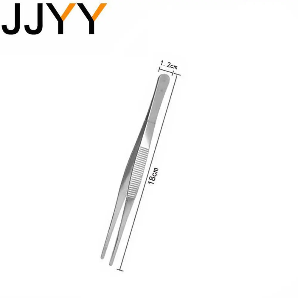 Stainless Steel BBQ Tongs — Precision Kitchen Tweezers for Grilling, Serving & Buffet (4.9–11.8 in | 12.5–30 cm)