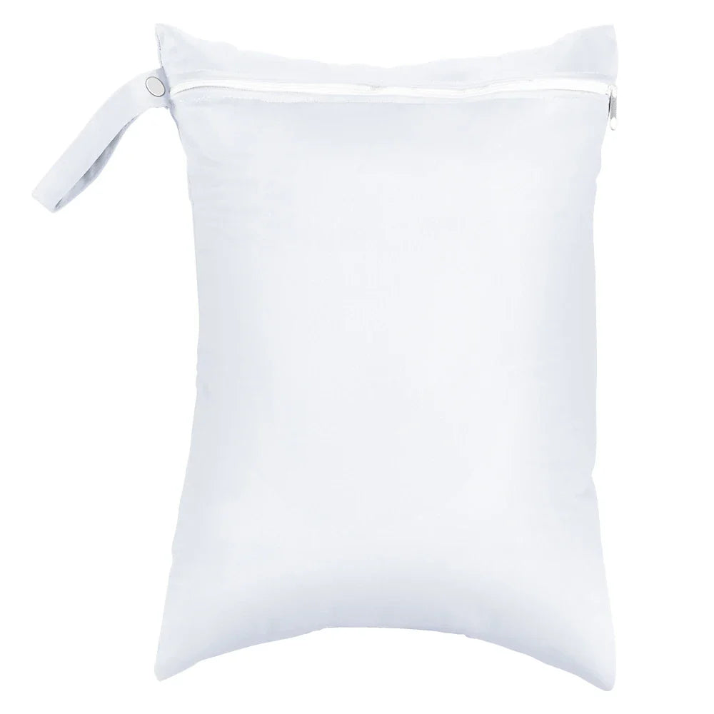 Waterproof Wet Bag 30 x 40 cm (11.8 x 15.7 in) Reusable Washable Diaper & Swim Pouch for Travel