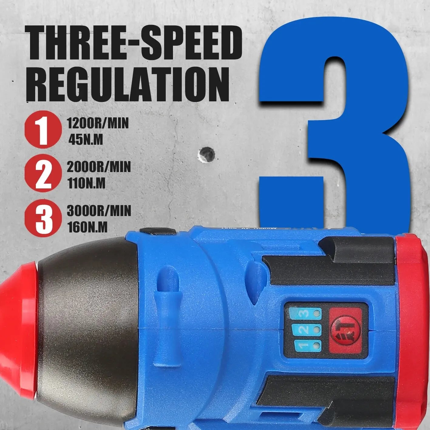 Brushless 16.8V Cordless Electric Screwdriver, 160 Nm Torque Impact Drill, Multi-Function