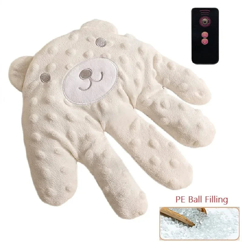 Baby Soothing Palm Sleep Pillow with Remote – Infant Calming Anti-Startle Hand Plush, 26 x 24 cm (10.2 x 9.4 in)
