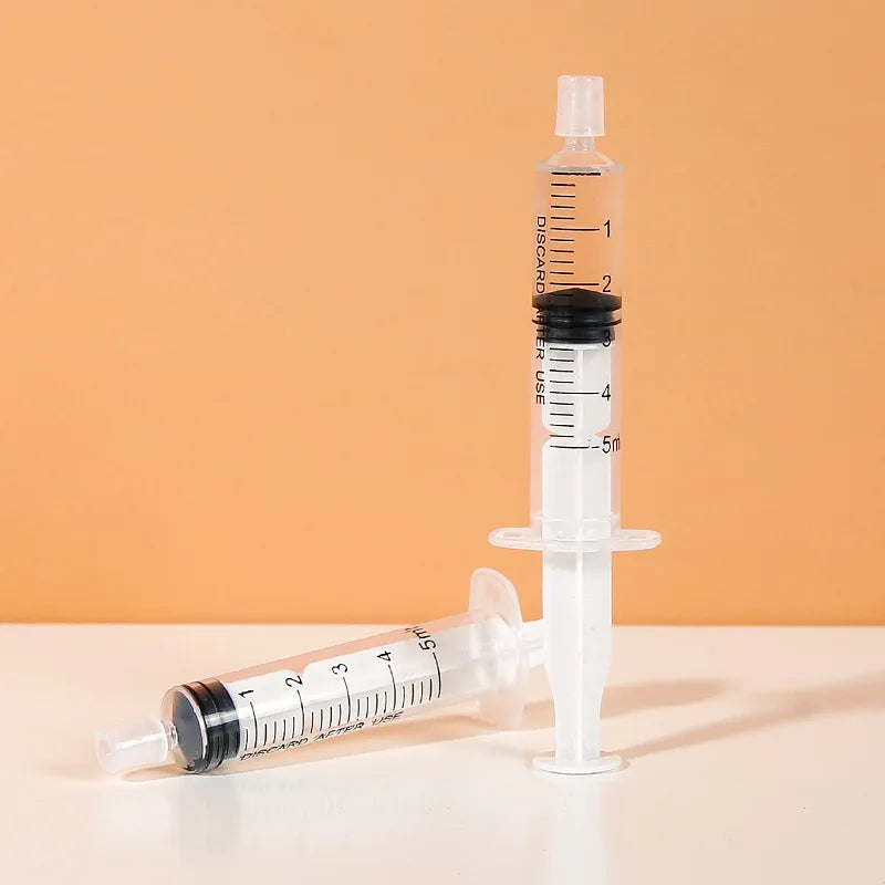 10-Pack Disposable Plastic Syringes No Needle – Lab Measuring & Small Pet Feeder, 5 ml / 10 ml / 20 ml (0.17 / 0.34 / 0.68 fl oz)