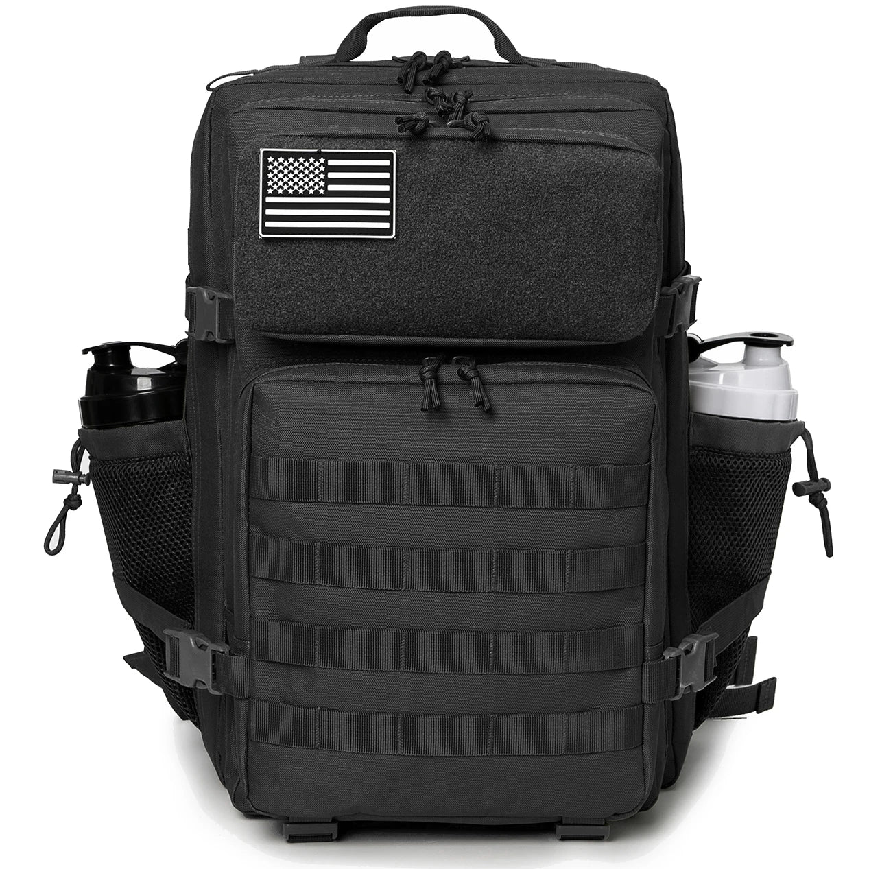 45L Tactical Backpack - 900D Waterproof MOLLE Rucksack for Hiking, Camping, Travel & School