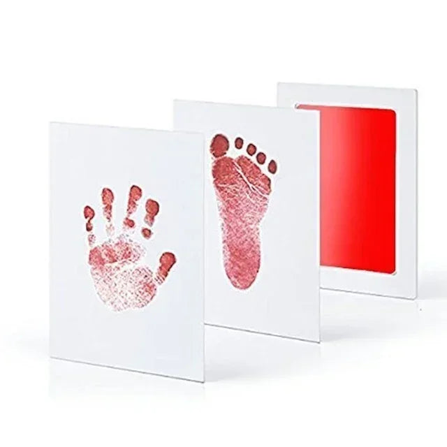 Inkless Baby Handprint & Footprint Kit — Newborn Keepsake (0–6 Months) DIY Photo Frame Imprint Set with Cards