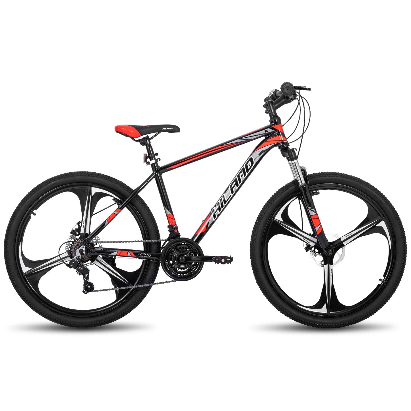Mountain Bike, 21-Speed Drivetrain, Aluminum Frame, 26-Inch (66 cm) Wheels, Disc Brakes — Unisex MTB