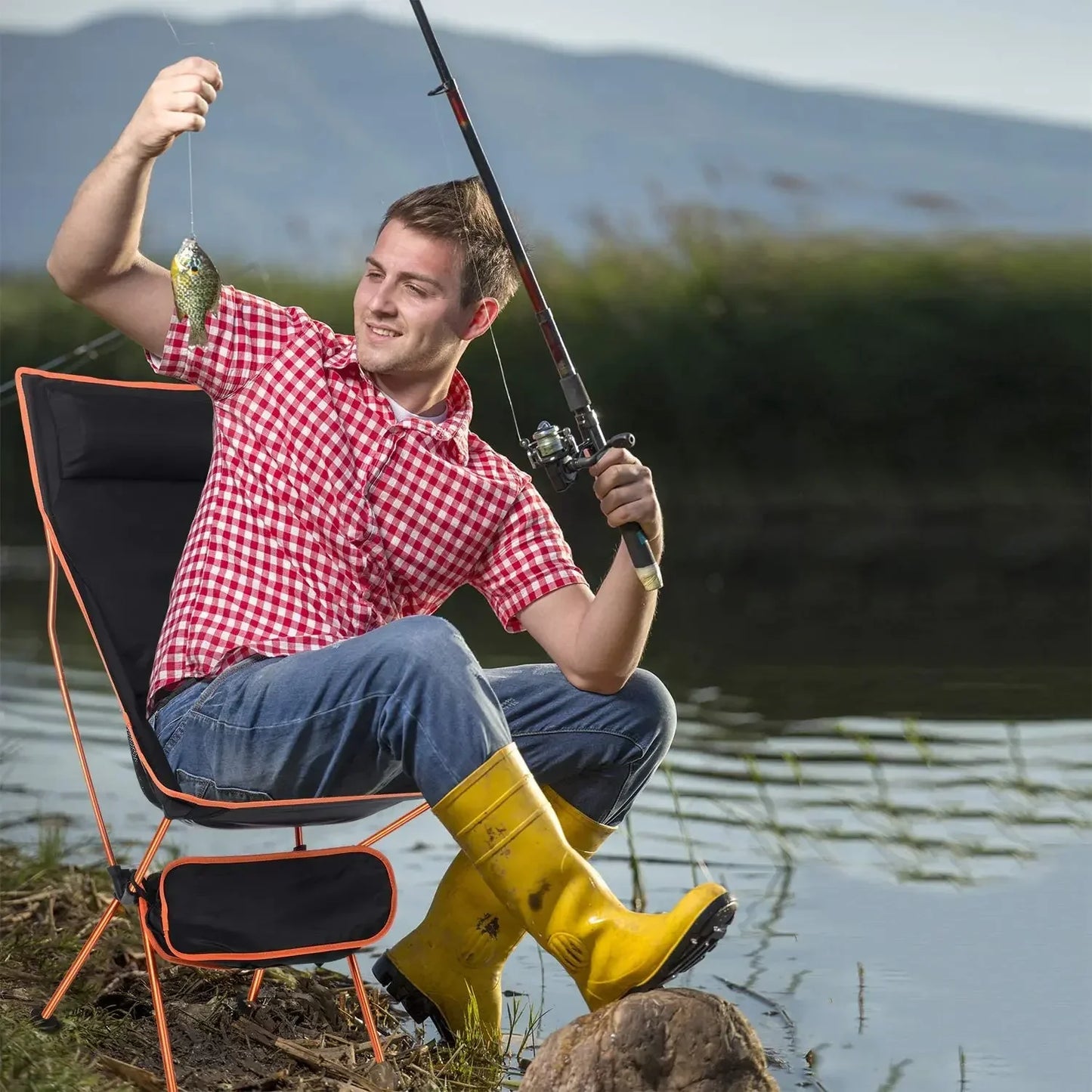 Ultralight Portable Folding Camping Chair – Extended-Length Oxford Fabric Beach & Outdoor Chair