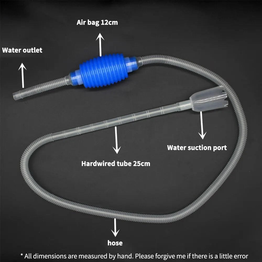 Aquarium Siphon Vacuum Pump – Semi-Automatic Fish Tank Gravel Cleaner with Flow Control (55 in / 140 cm, 67 in / 170 cm)