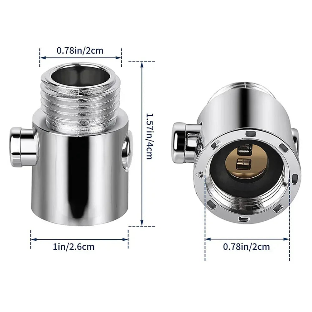 Shower Head Flow Control Valve — One-Button Pause Water Stop Valve for Handheld Shower