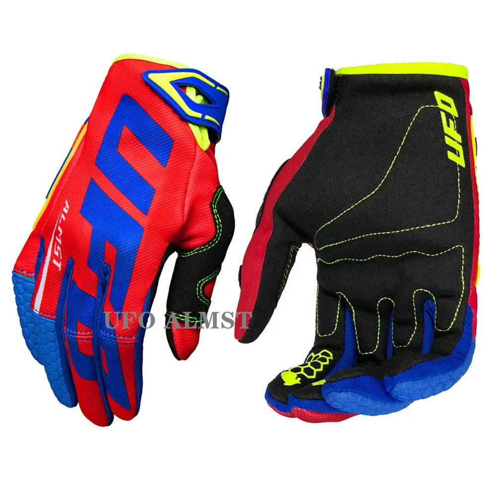 Men's Off-Road Motorcycle Gloves Full-Finger Shockproof MX ATV Racing Touchscreen Breathable Windproof
