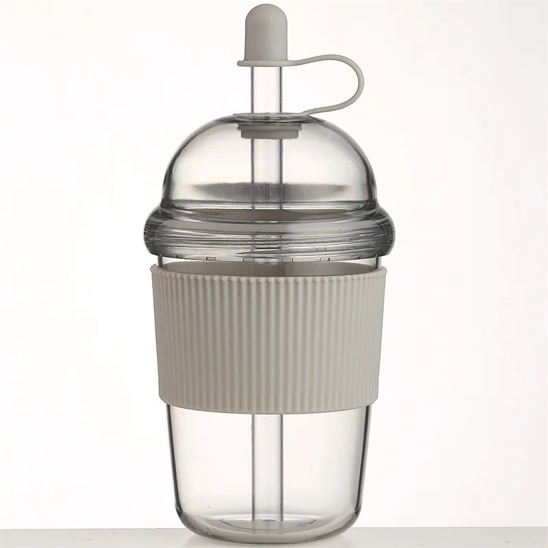 Insulated Flip Straw Bottle — 430ml (14oz) & 630ml (21oz) Leak‑Proof Travel Water Bottle for Coffee, Sports & Work
