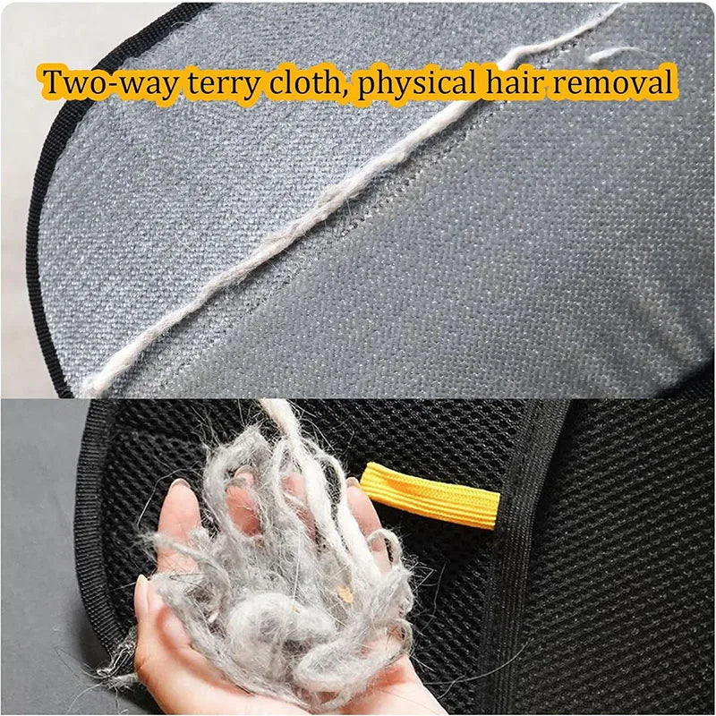 Reusable Double-Sided Pet Hair Removal Gloves for Sofa, Carpet & Clothing