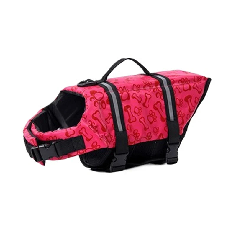 Reflective Adjustable Dog Life Jacket Safety Vest for Large Dogs, Enhanced Buoyancy for Swimming, Surfing and Boating