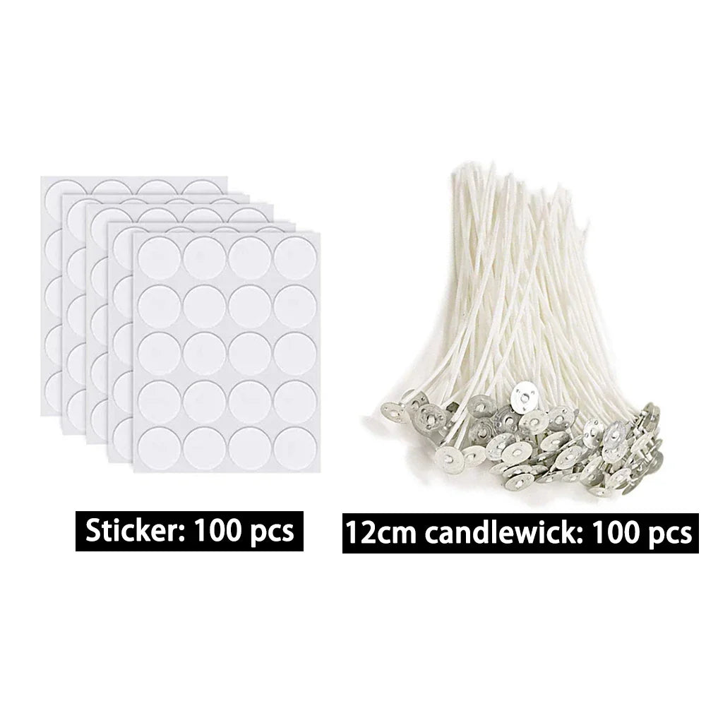 DIY Candle Making Kit with 500W Electric Hot Plate, 900ml/600ml Stainless Steel Melting Pot, Thermometer & Candle Tins