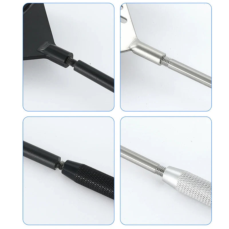 Aquarium Algae Scraper – Aluminum & Stainless Steel Fish Tank Cleaner with Replaceable Blades, 35–110 cm (13.8–43.3 in)