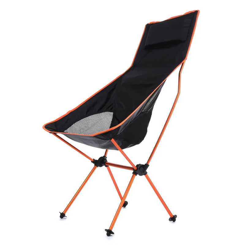 Ultralight Portable Folding Camping Chair – Extended-Length Oxford Fabric Beach & Outdoor Chair