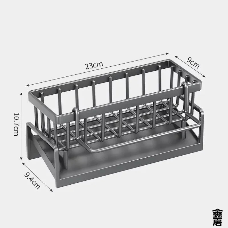 Tap-Mounted Sink Spice Shelf with Drainage Rack – No-Drill Space-Saving Kitchen Organizer for Utensils & Spices
